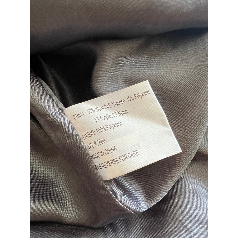 Miss Sixty M60 Vintage Y2K Houndstooth Wool Blend Double Breasted Coat Size XL - Picture 7 of 8